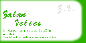 zalan velics business card